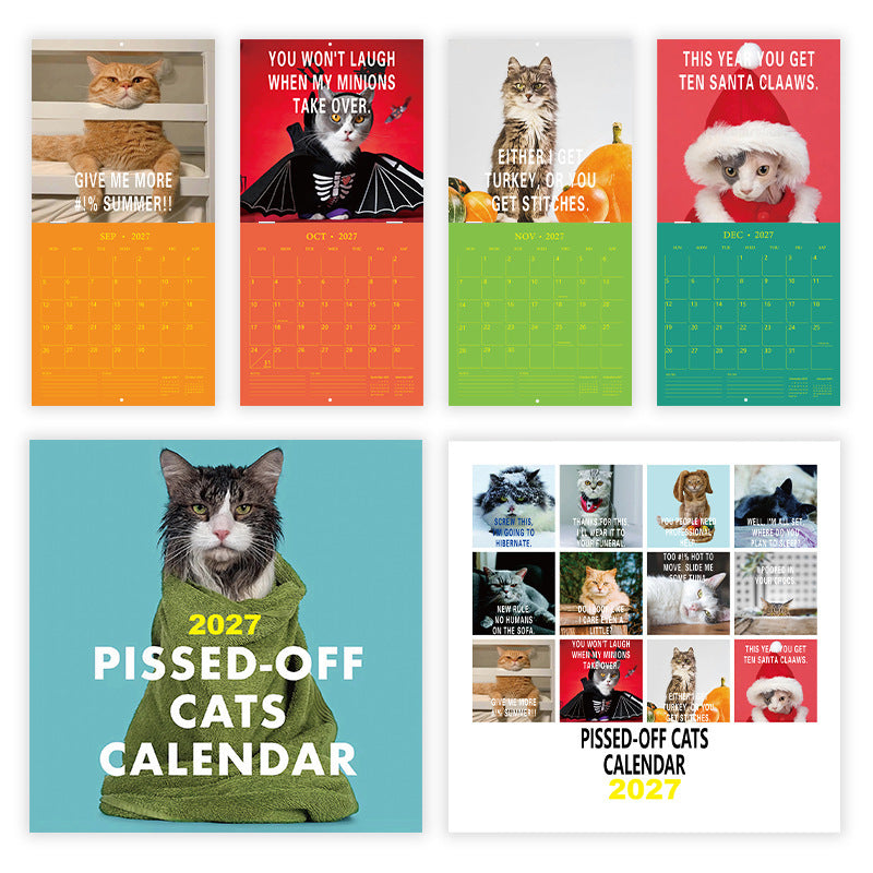 TYIIMAX™ Kalender „Wütende Katzen 2027“