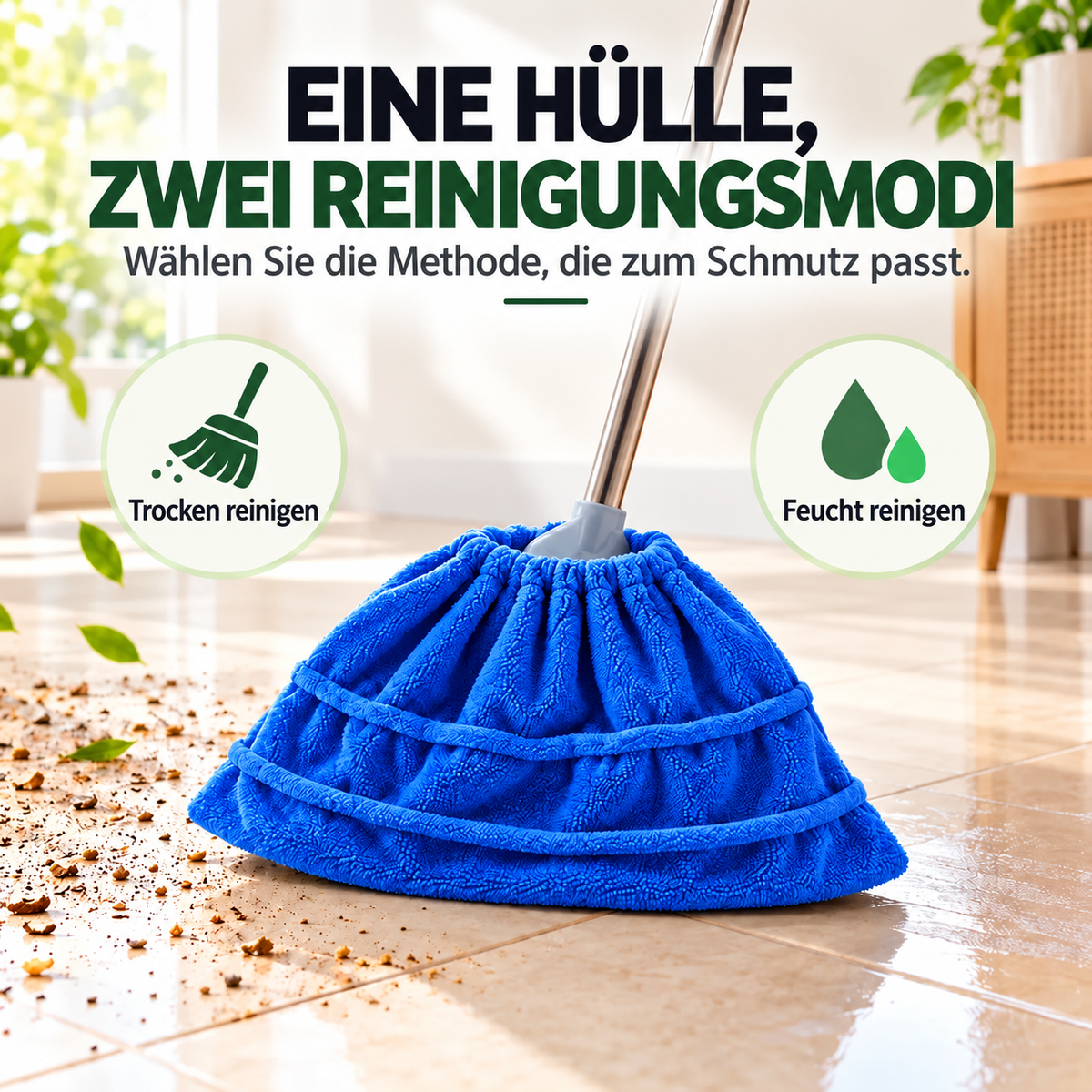 TYII™ Multifunktionaler Besenüberzug aus Korallenvlies