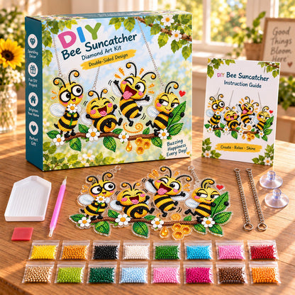 TYIIMAX™ Sunny Birds Diamant-Sonnenfänger DIY-Set – Bunter Fenster-Hänger zum Selbermachen 🐦✨