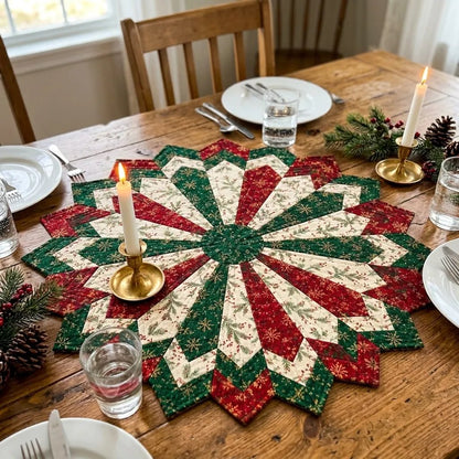 ✨ Quilting-Schablonenset „Holiday Star“ – DIY-Schablonen für festliche Tischläufer
