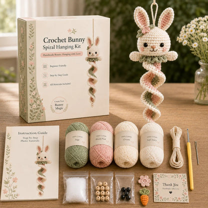 🧶🌿 Häkelnadel-Set für spiralförmige Ornamente – Ein anfängerfreundliches DIY-Set zur Gartentierdekoration