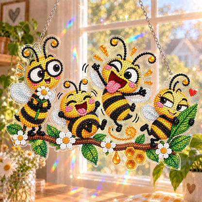 TYIIMAX™ Sunny Birds Diamant-Sonnenfänger DIY-Set – Bunter Fenster-Hänger zum Selbermachen 🐦✨