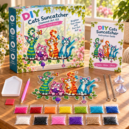 TYIIMAX™ Sunny Birds Diamant-Sonnenfänger DIY-Set – Bunter Fenster-Hänger zum Selbermachen 🐦✨