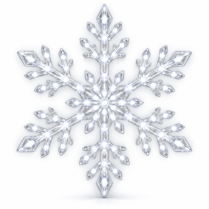 ❄️TYIIMAX LED-Schneeflocken-Wandleuchten-Set (12 Stück)