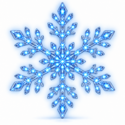 ❄️TYIIMAX LED-Schneeflocken-Wandleuchten-Set (12 Stück)