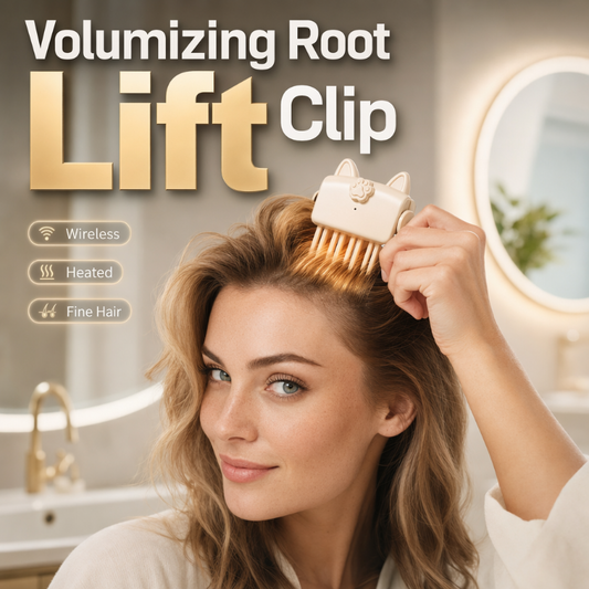 Wireless Heated Volumizing Root Lift Clip, Portable Travel Hair Styling Tool for Flat Fine Hair